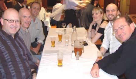 *Our Fourths: L-R Paul Hobbs, Alan Harry, skipper Brett Curran, Steve Herbert and Megan, and Mark Madden.